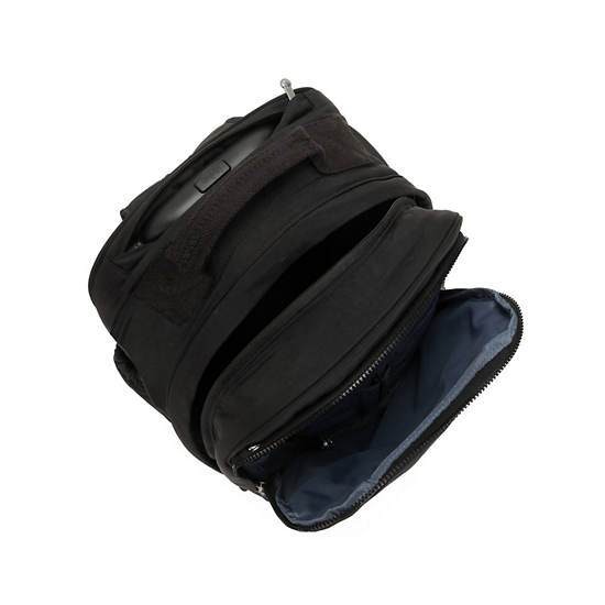 Kipling Gaze Klassiska Large Rolling Ryggsäck Svarta | SE 1401QM